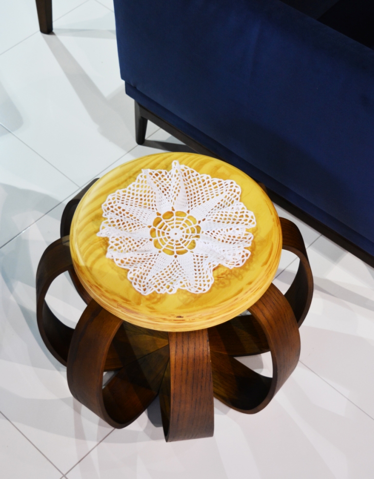Centro de Mesa Anne Branco Detalhes