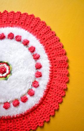 Tapete Redondo Decore Branco