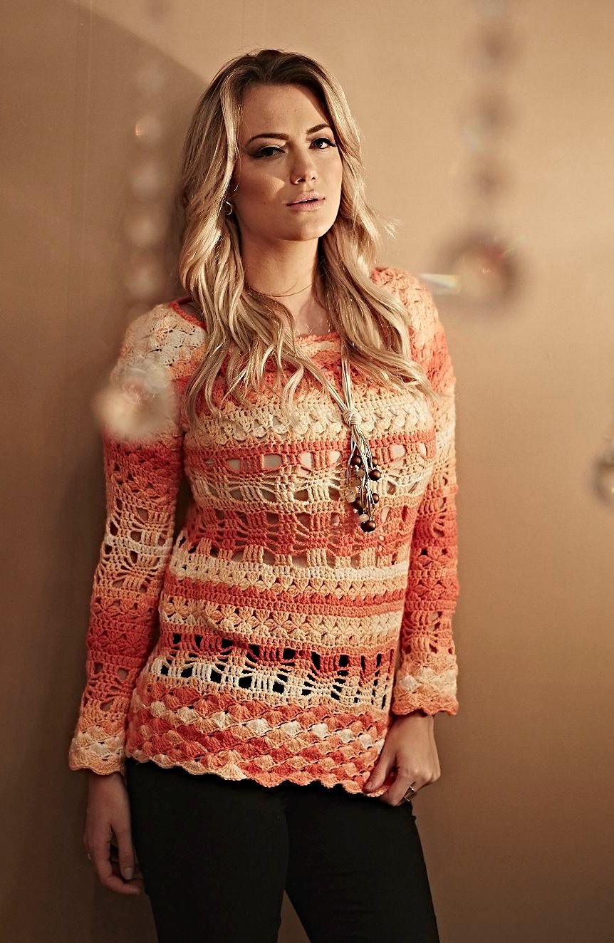 Blusa Batik Crochê