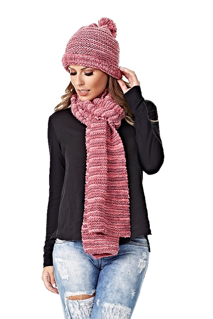 Cachecol e Gorro Mesclado