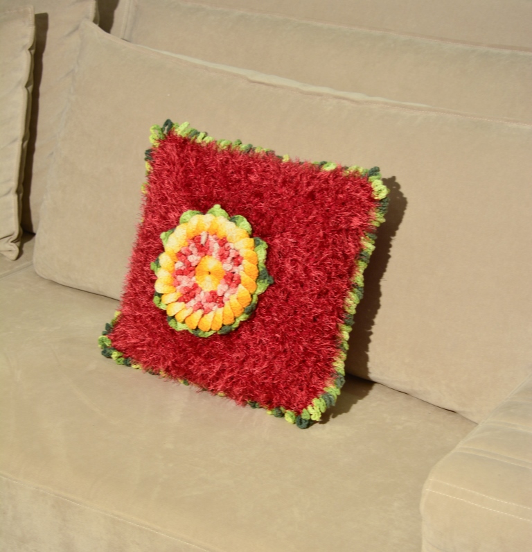 Almofada Decore com Girassol Central