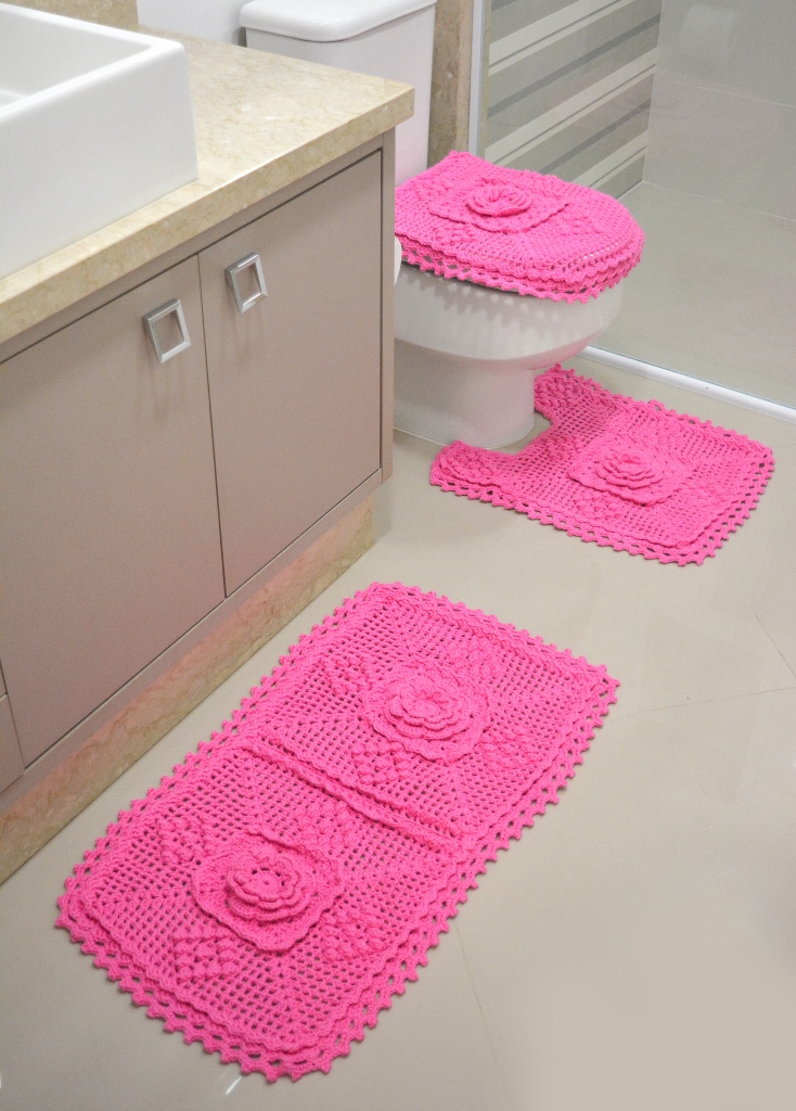 Jogo de Banheiro Maxcolor Pink