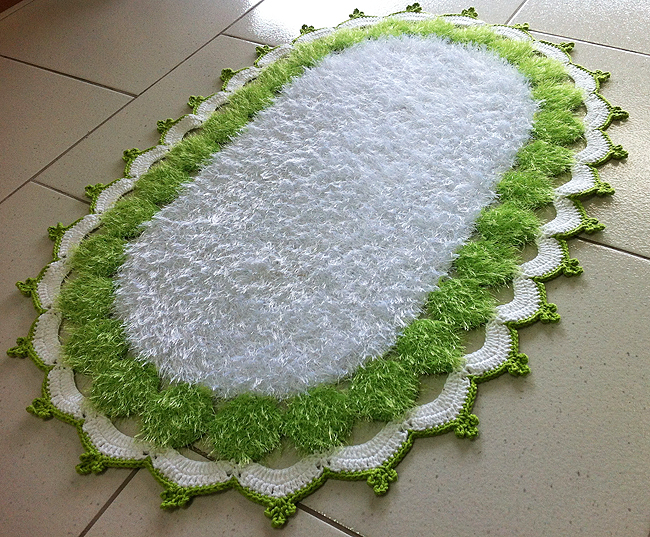 Tapete Decore Verde e Branco