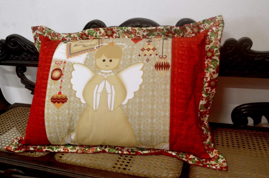 Natal - Capa Travesseiro Anjo