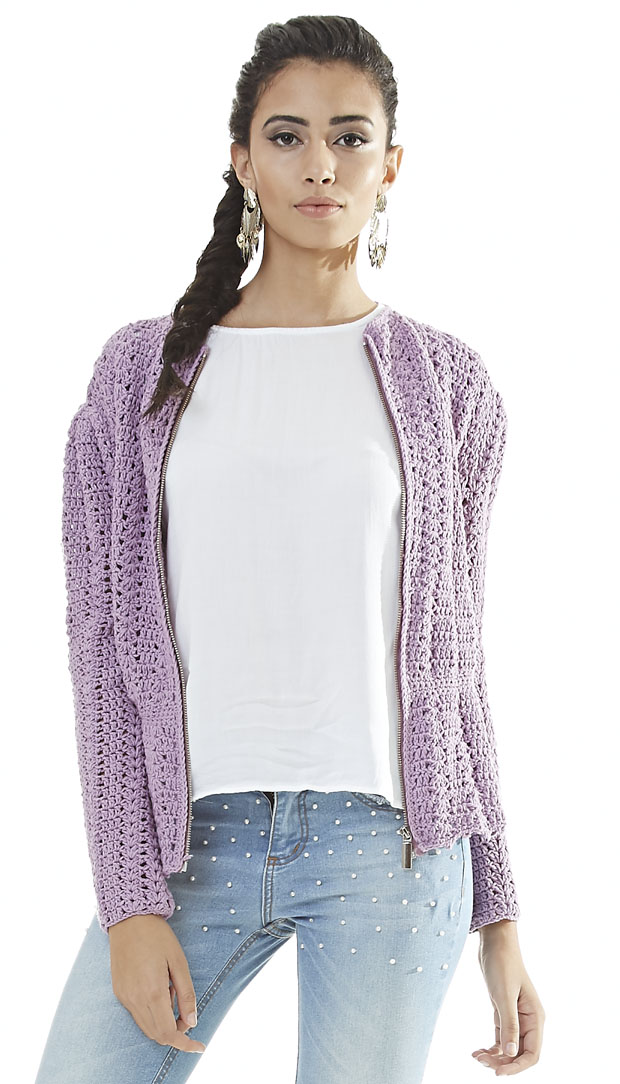 Casaco Peplum com Zíper