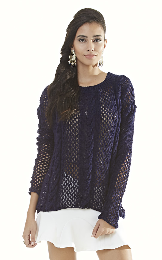 Blusa Mista Crochê e Tricô