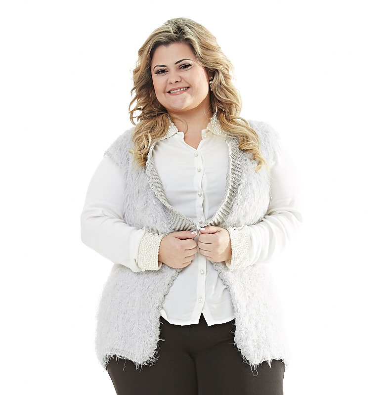 Plus Size - Colete Luxuoso
