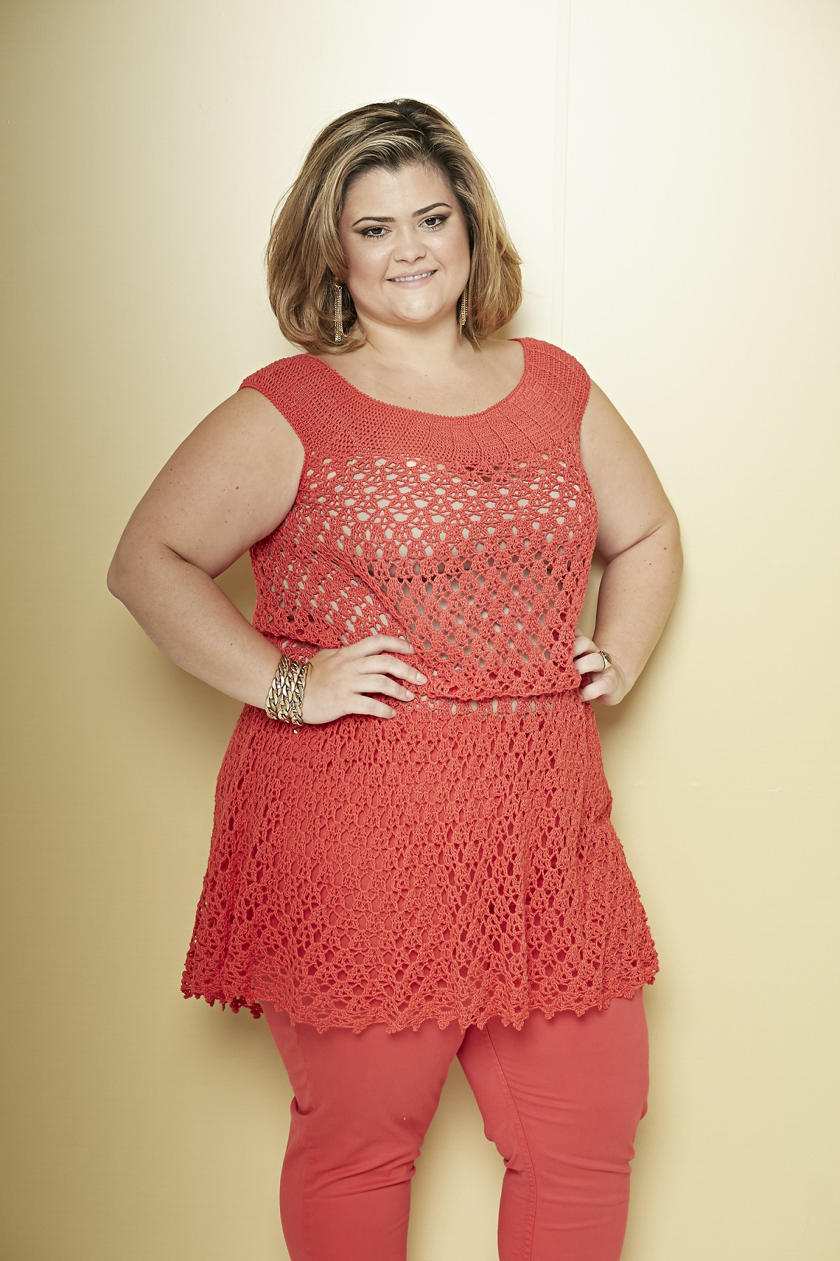 Plus Size - Bata vermelha
