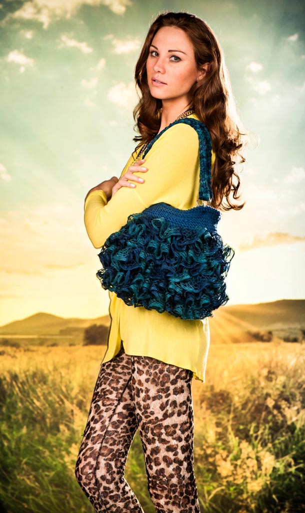 Bolsa Tricô Azul