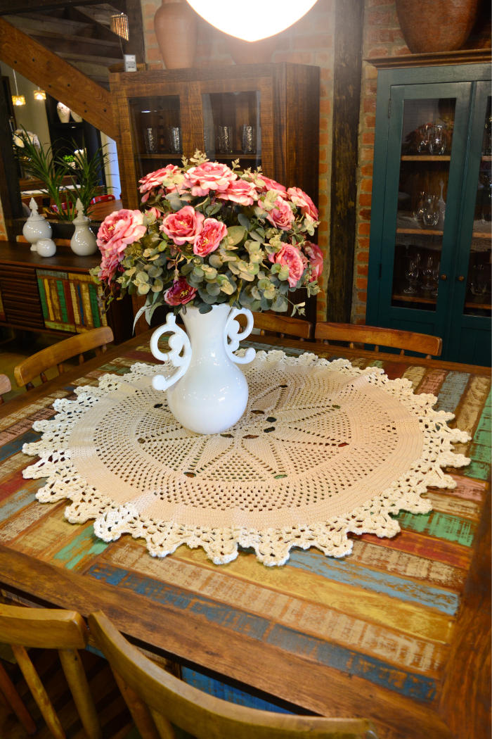 Centro de Mesa Redondo Porcelana