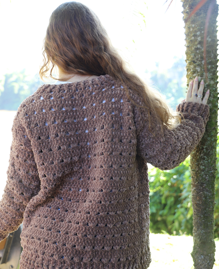 Maxi Latte Cardigan