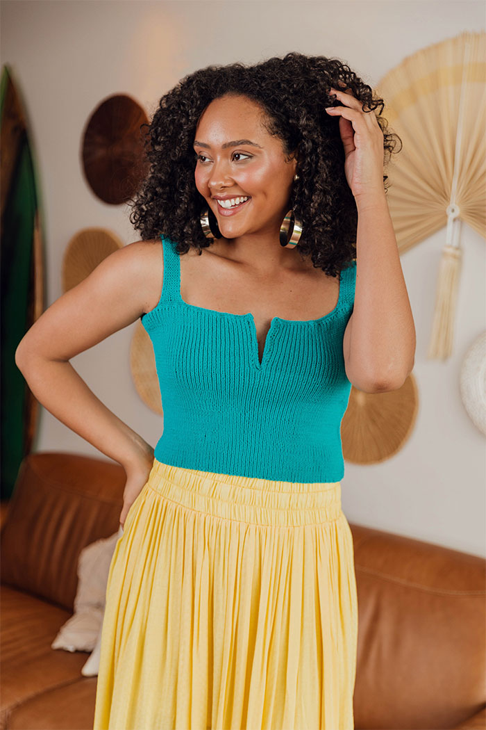 Ocean Flow Cropped Top