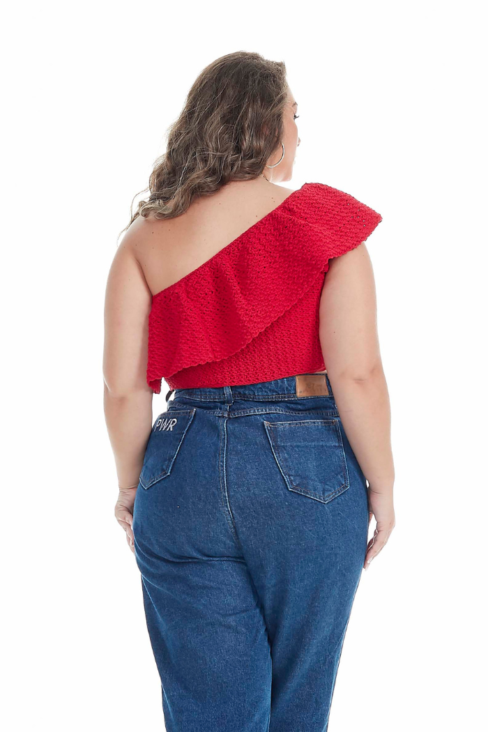 One Shoulder Crop Top