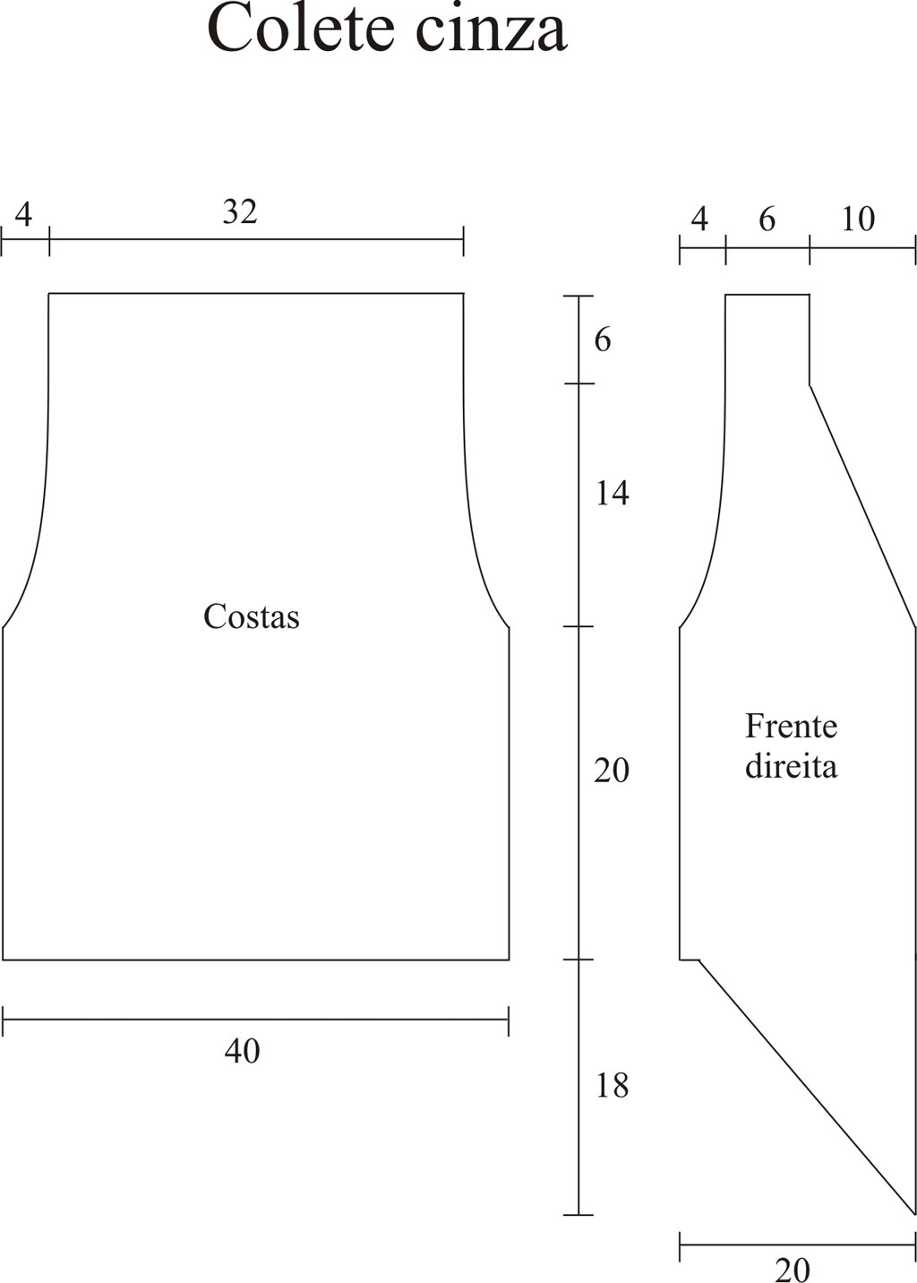 Colete Cinza