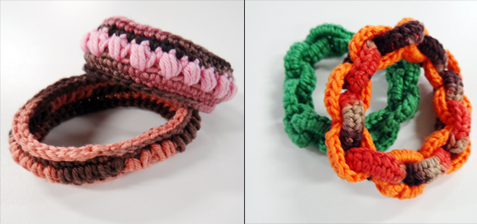 Pulseiras de Crochê