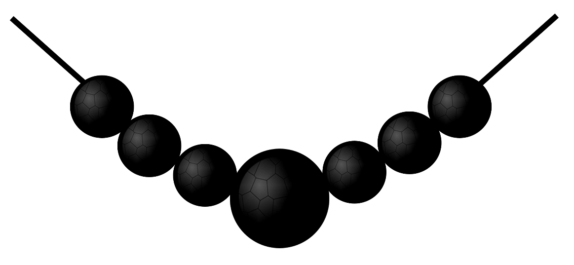 Colar Preto Crochê