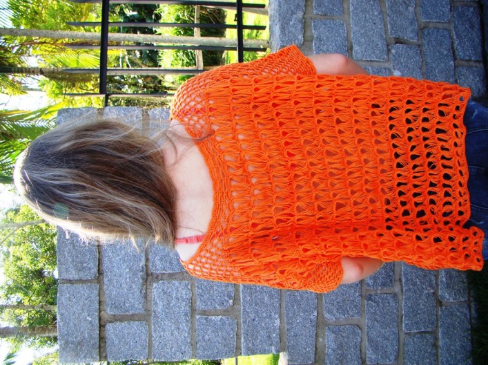 Blusa Laranja Verão