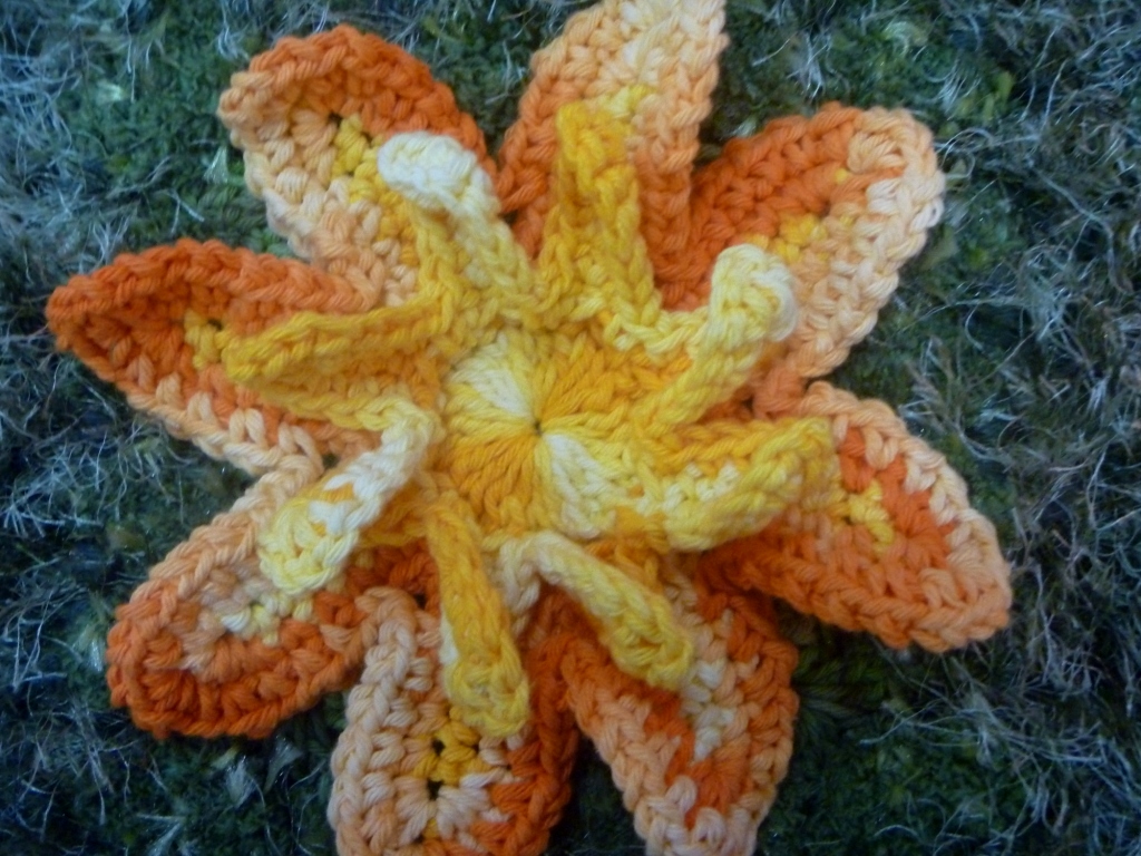 Tapete Flores Laranja