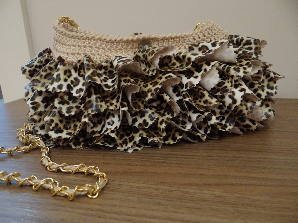 Bolsa Couro Animal Print