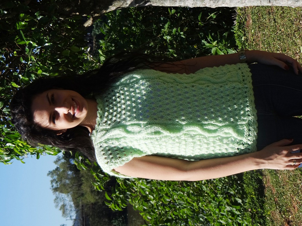 Blusa sem manga