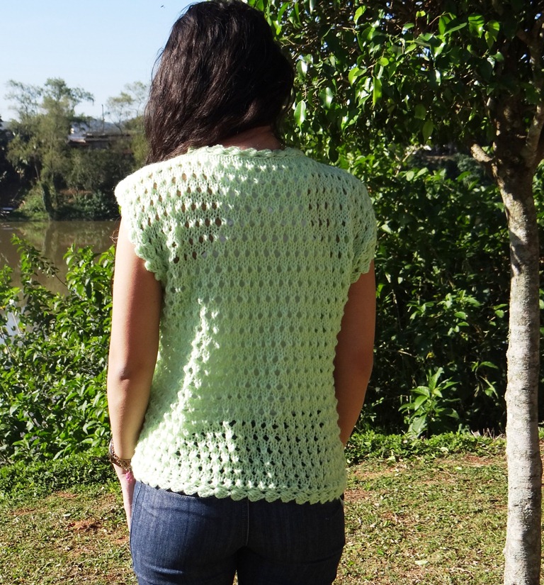 Blusa sem manga
