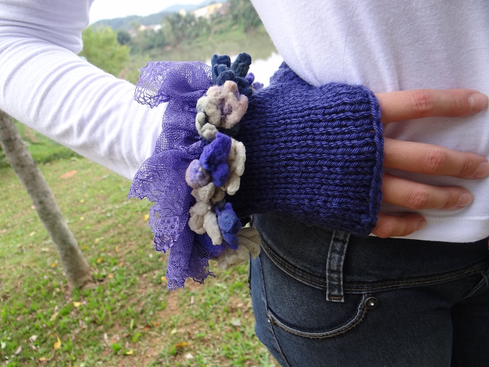 Conjunto Inverno Renda Gorro/Luva