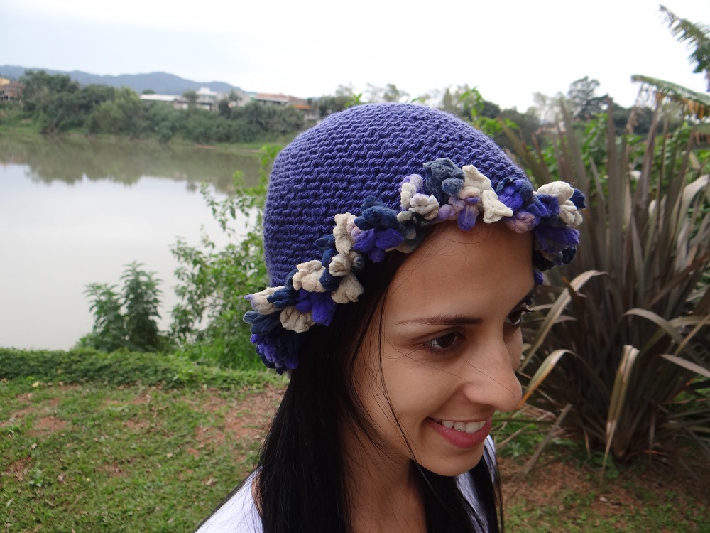 Conjunto Inverno Renda Gorro/Luva