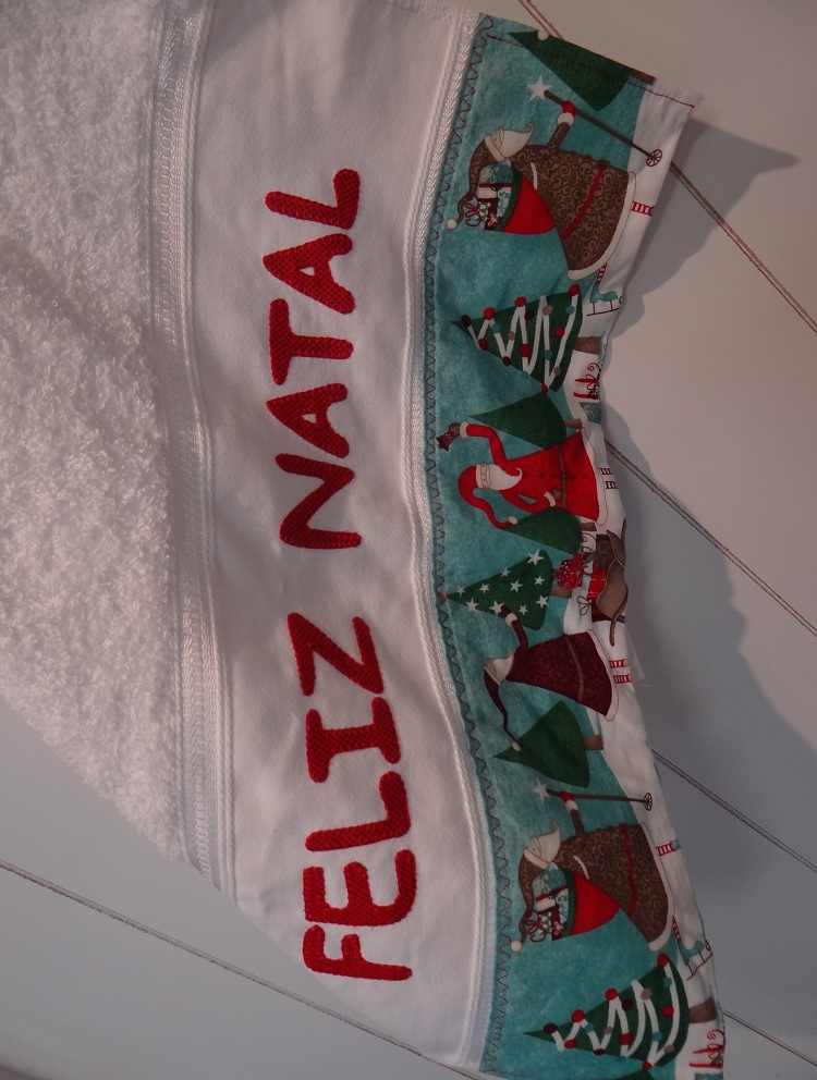 Toalha de Rosto Feliz Natal