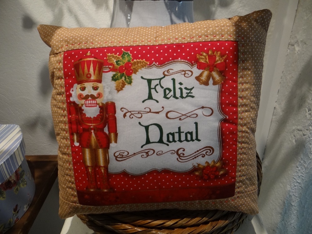 Mini Almofada Feliz Natal