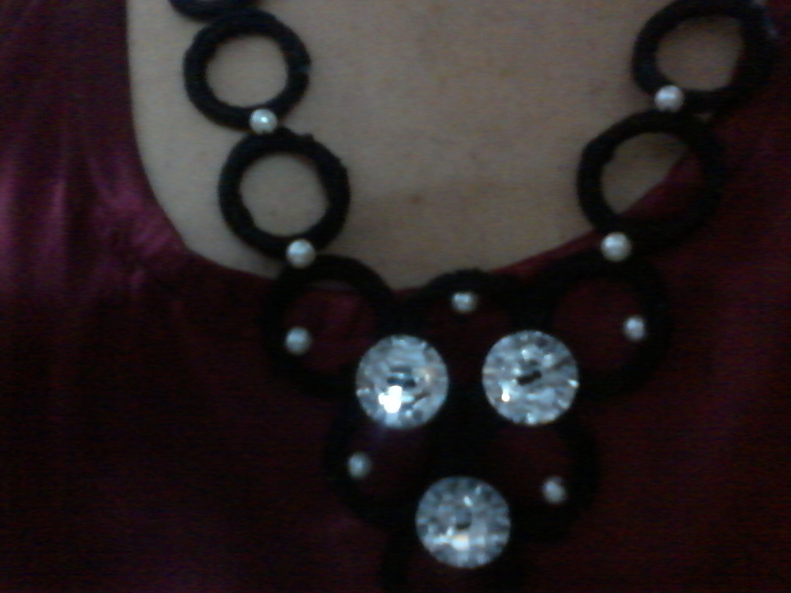 colar em croche com fio Anne