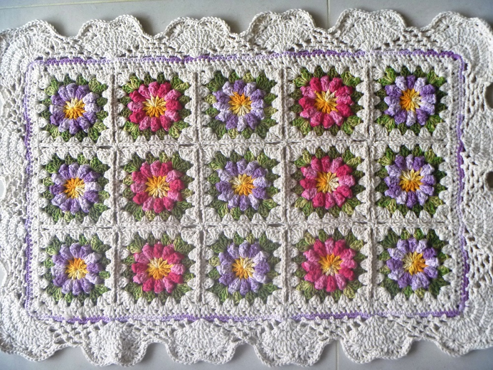 Tapete Floral Rosa/Lilás
