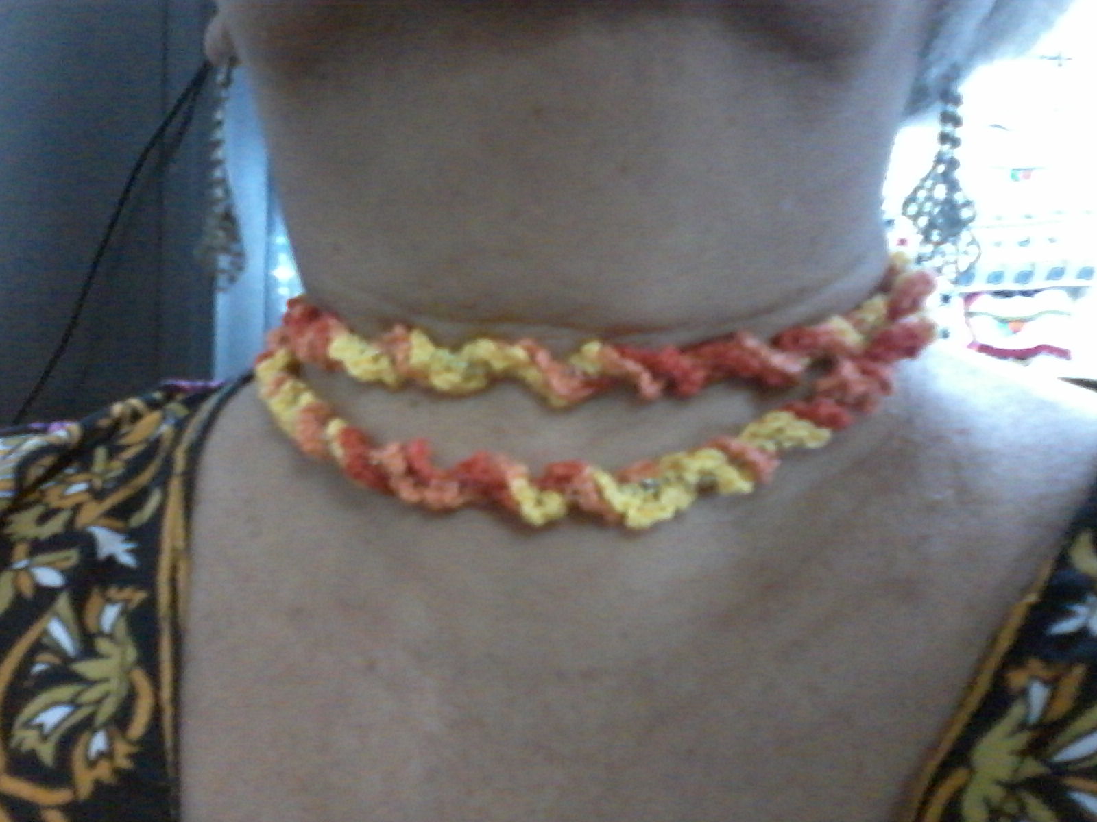 colar em croche com fio clea mesclada e anne mesclada