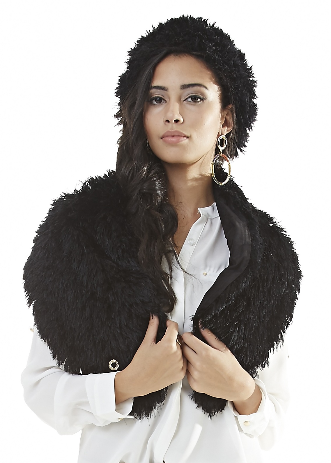 Conjunto Boina e Estola