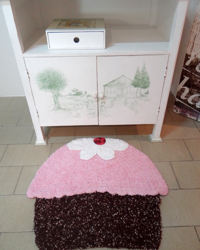 Tapete Bolo Cor de Rosa