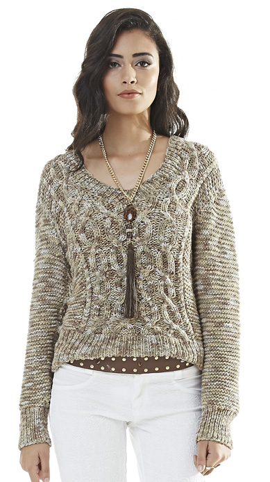 Blusa Jazz com Decote V