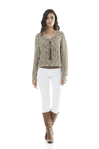 Blusa Jazz com Decote V