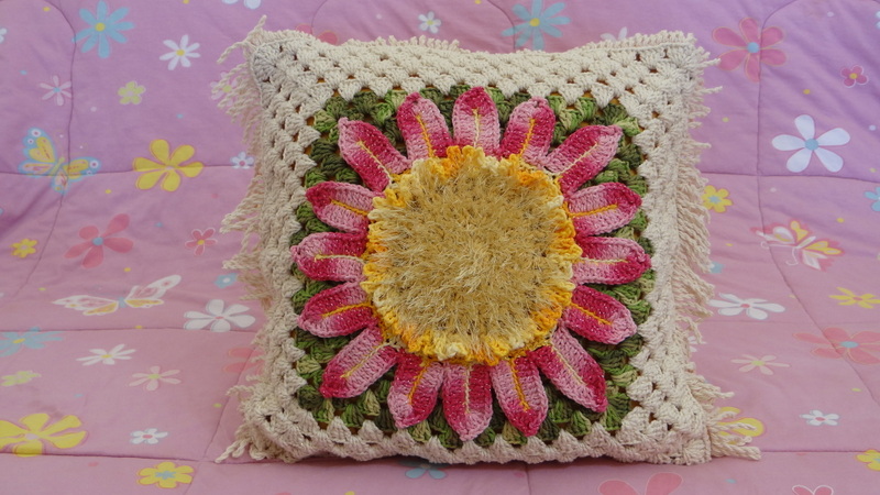 Almofada Giga Flor Rosada