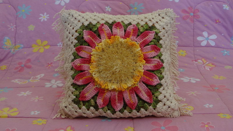Almofada Giga Flor Rosada