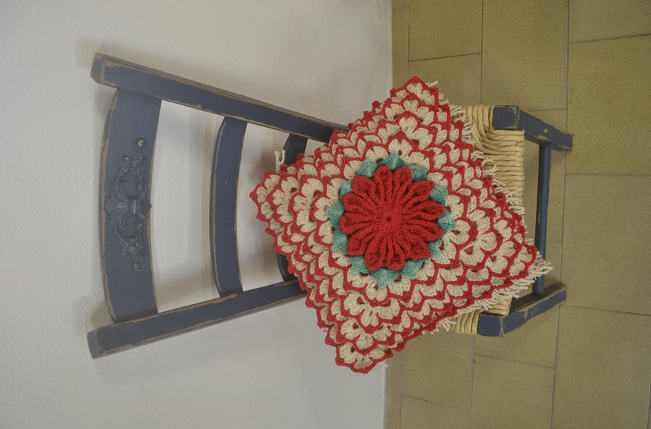 Almofada Cru e Vermelho
