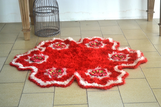 Tapete Redondo Flores