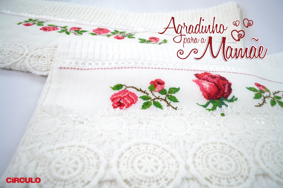 Jogo de Toalha Flores