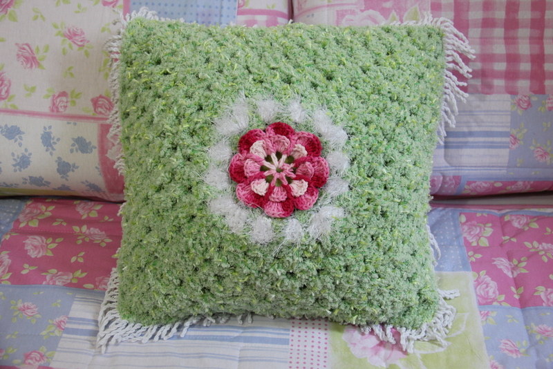 Almofada Soft Rosa e Verde