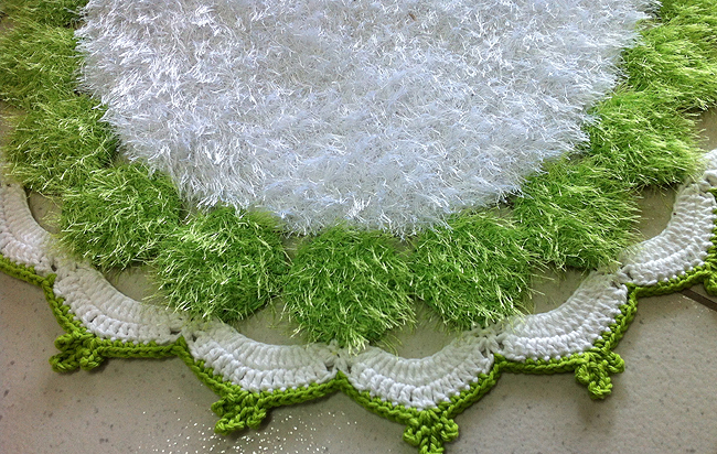 Tapete Decore Verde e Branco