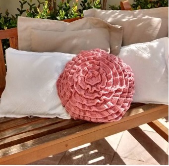 Almofada de Flor Rose