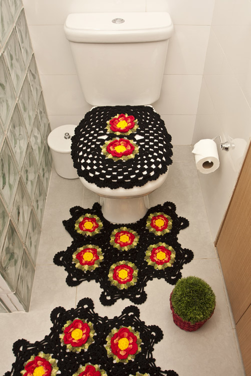 Jogo de Banheiro Flor Paty