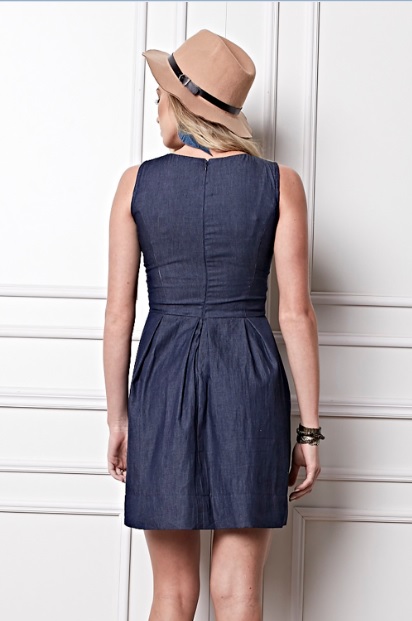 Vestido Jeans Bordado