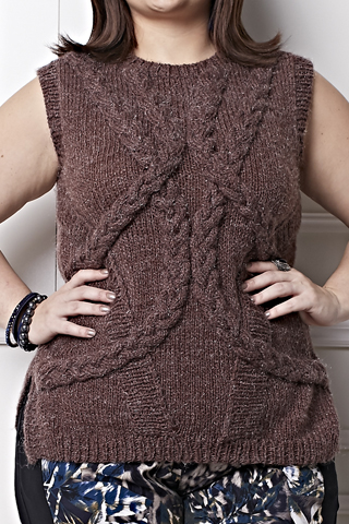 Plus Size - Colete Bordô