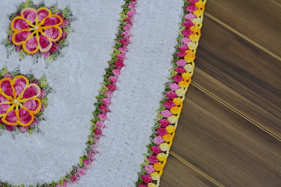Tapete Oval Florido