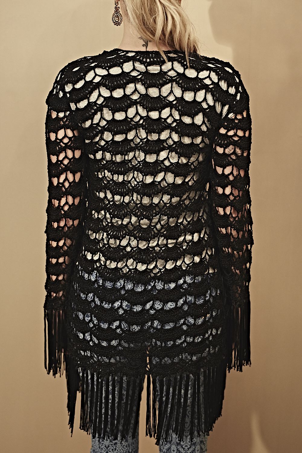 Quimono Preto Glamour