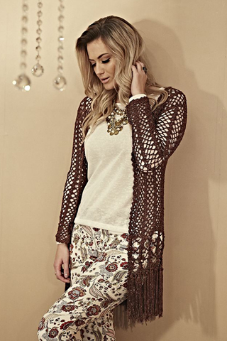 Quimono Marrom Glamour